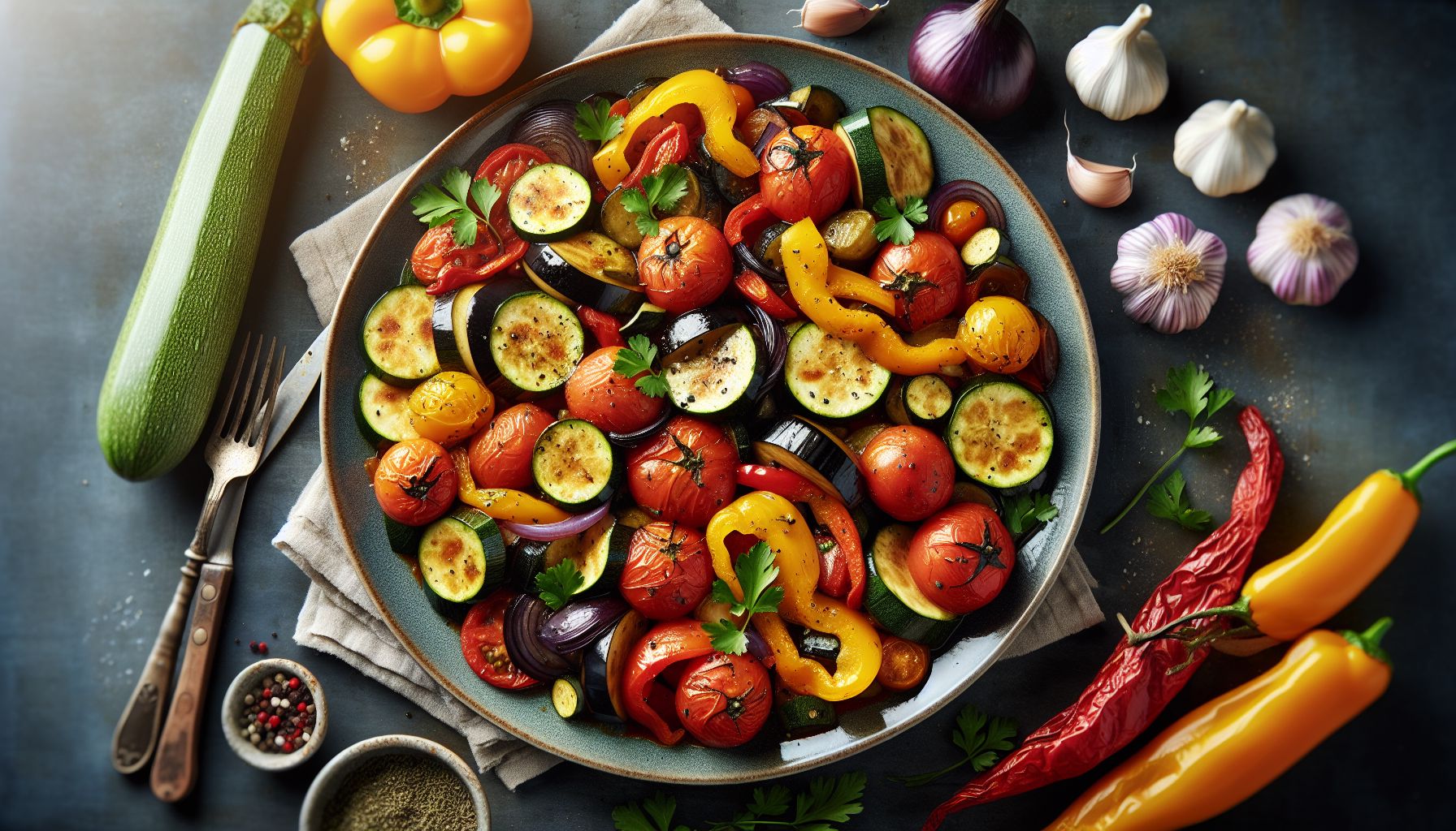 Klassikaline Prantsuse Ratatouille: Värviküllane Taimetoit