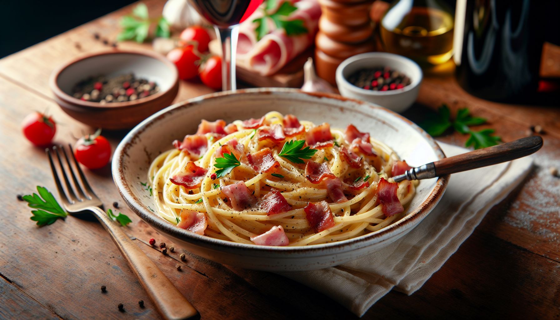 Klassikaline Itaalia Pasta Carbonara