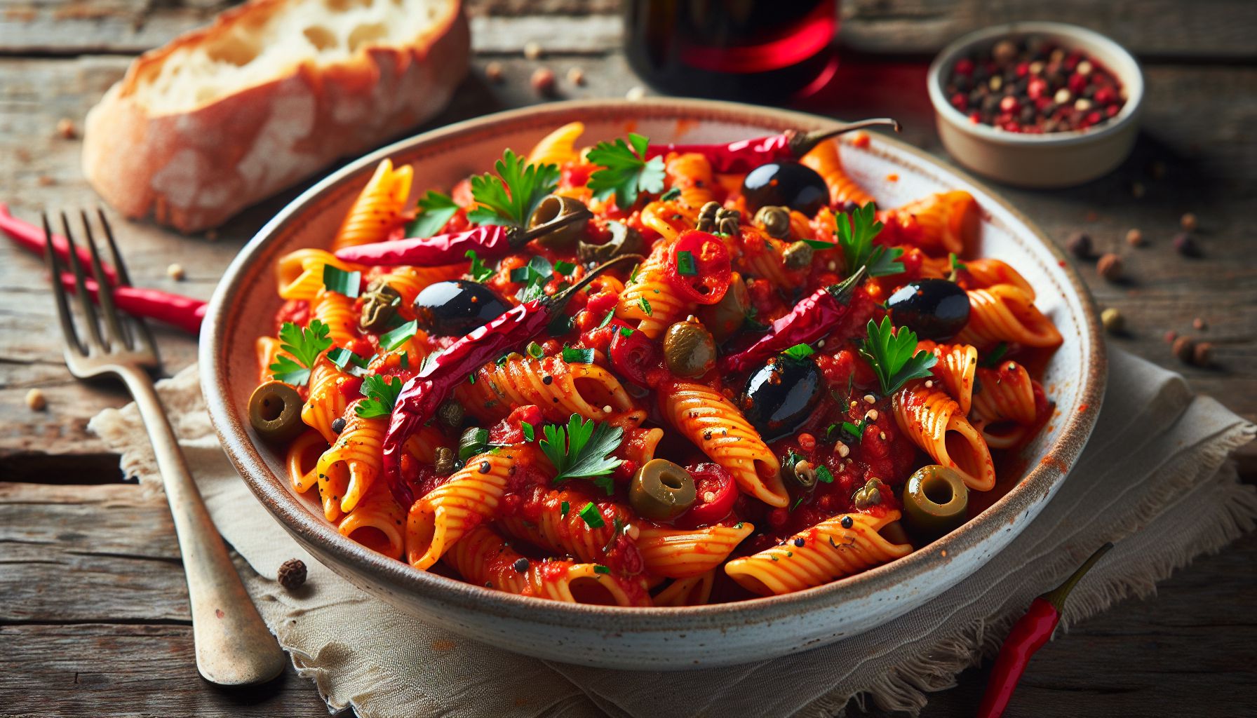 Särtsakas Itaalia Pasta Arrabbiata