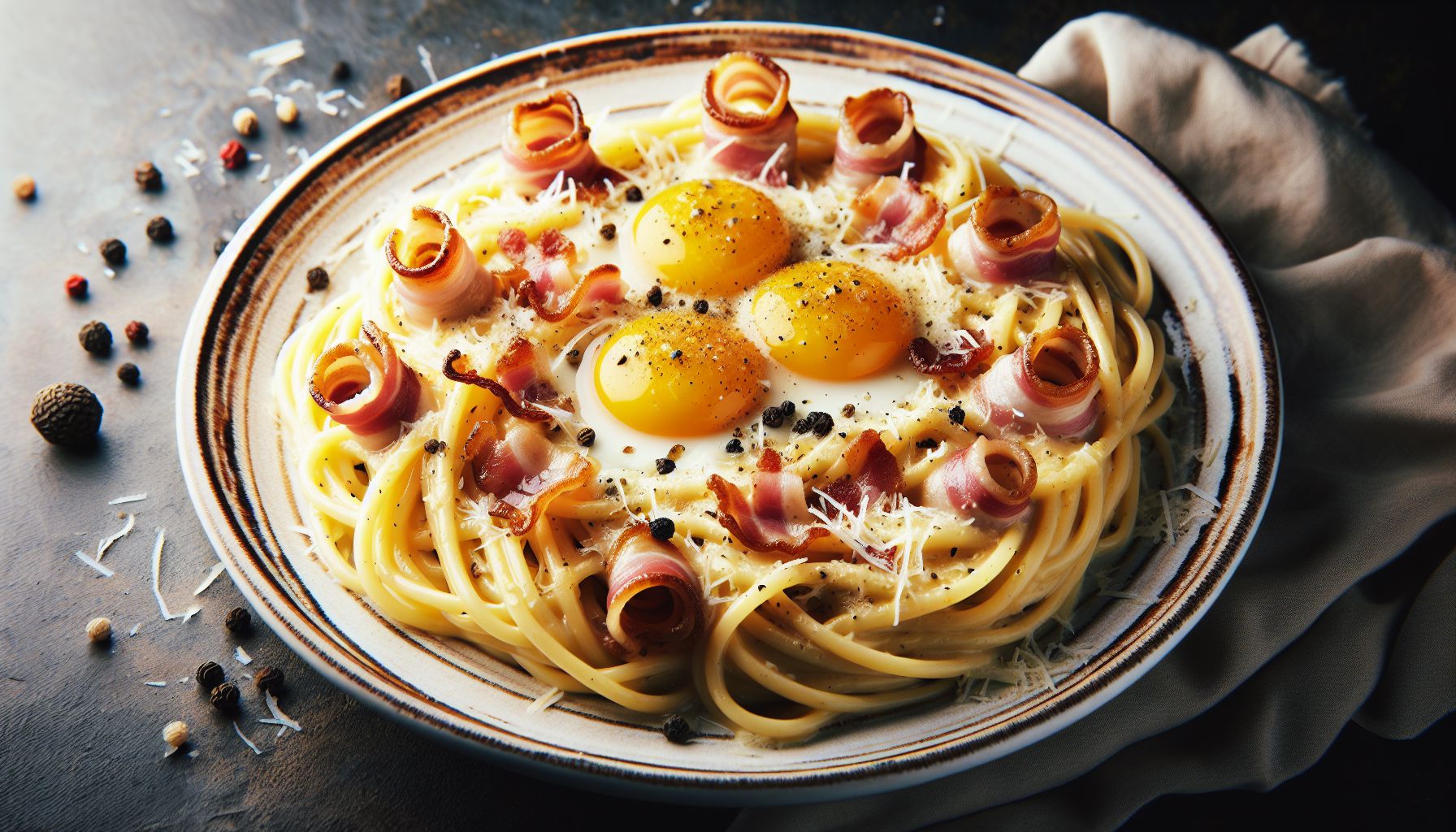 Võluv Itaalia Pasta Carbonara