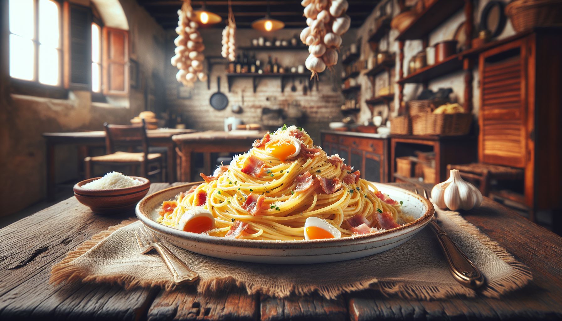 Itaaliapärane Klassikaline Carbonara