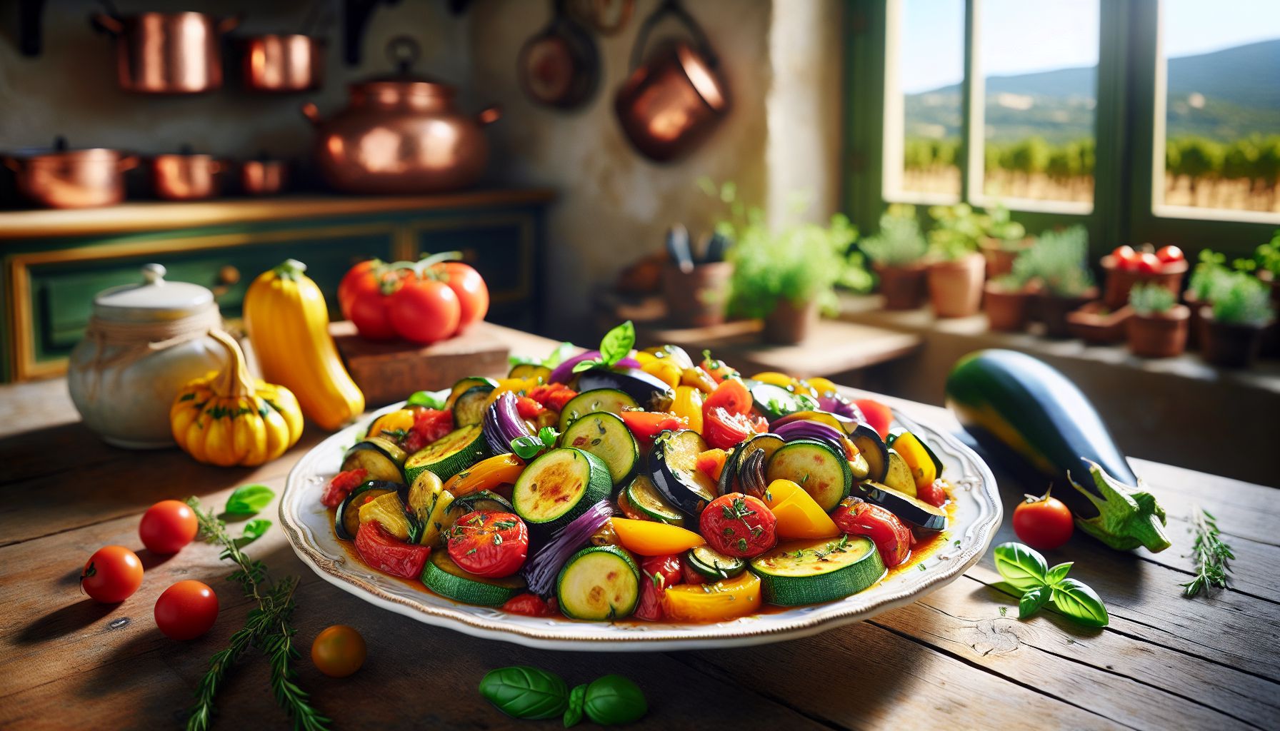 Klassikaline Prantsuse Ratatouille – Vahemere Aed Taldrikul