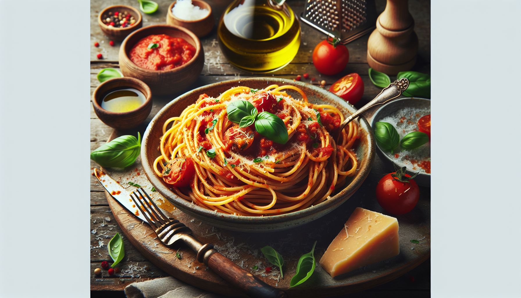 Võluv Vahemere Pasta: Lihtne Tomatine Spagetiretsept