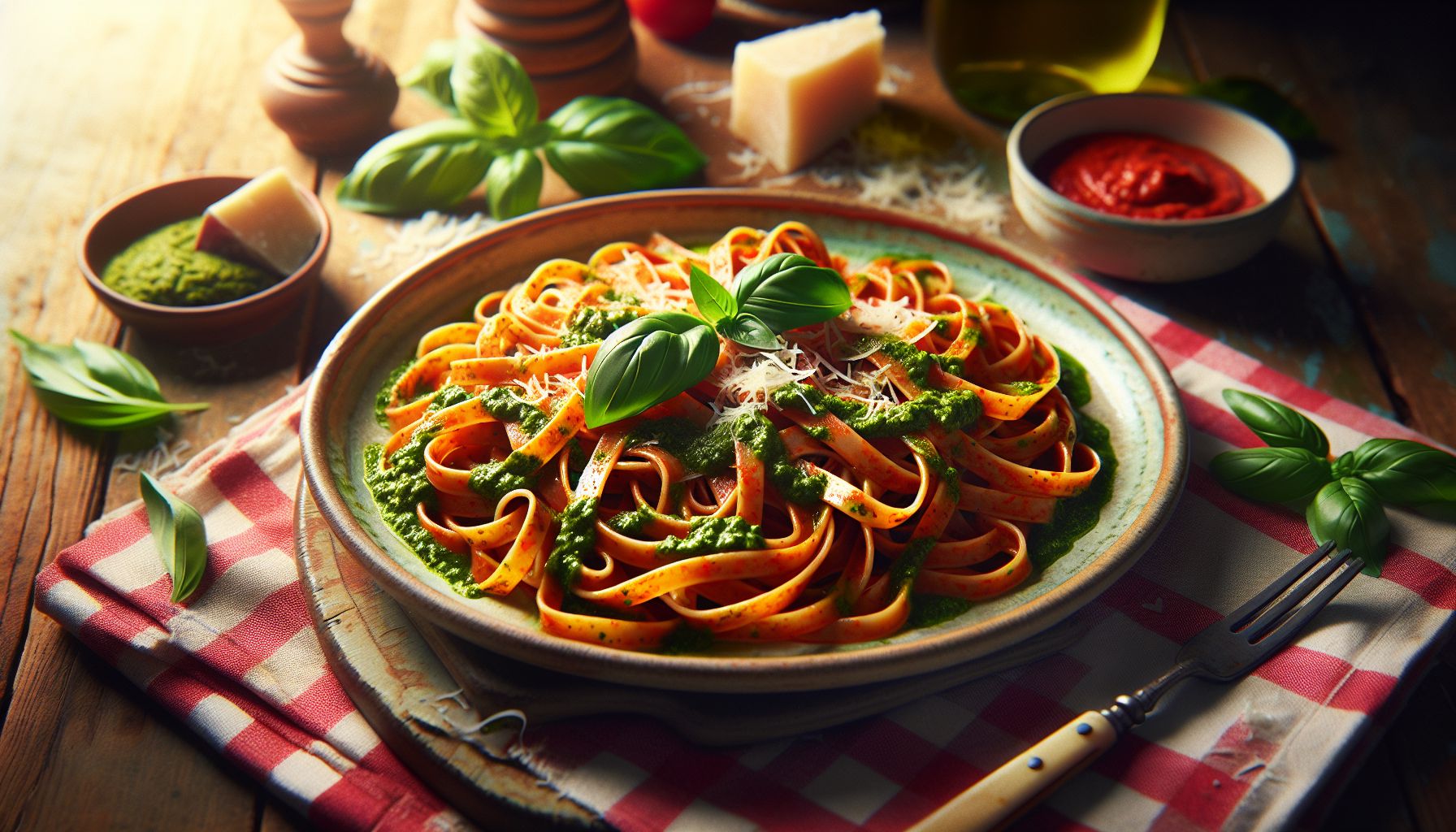 Europalik Tagliatelle Pesto Rosso pastaroog